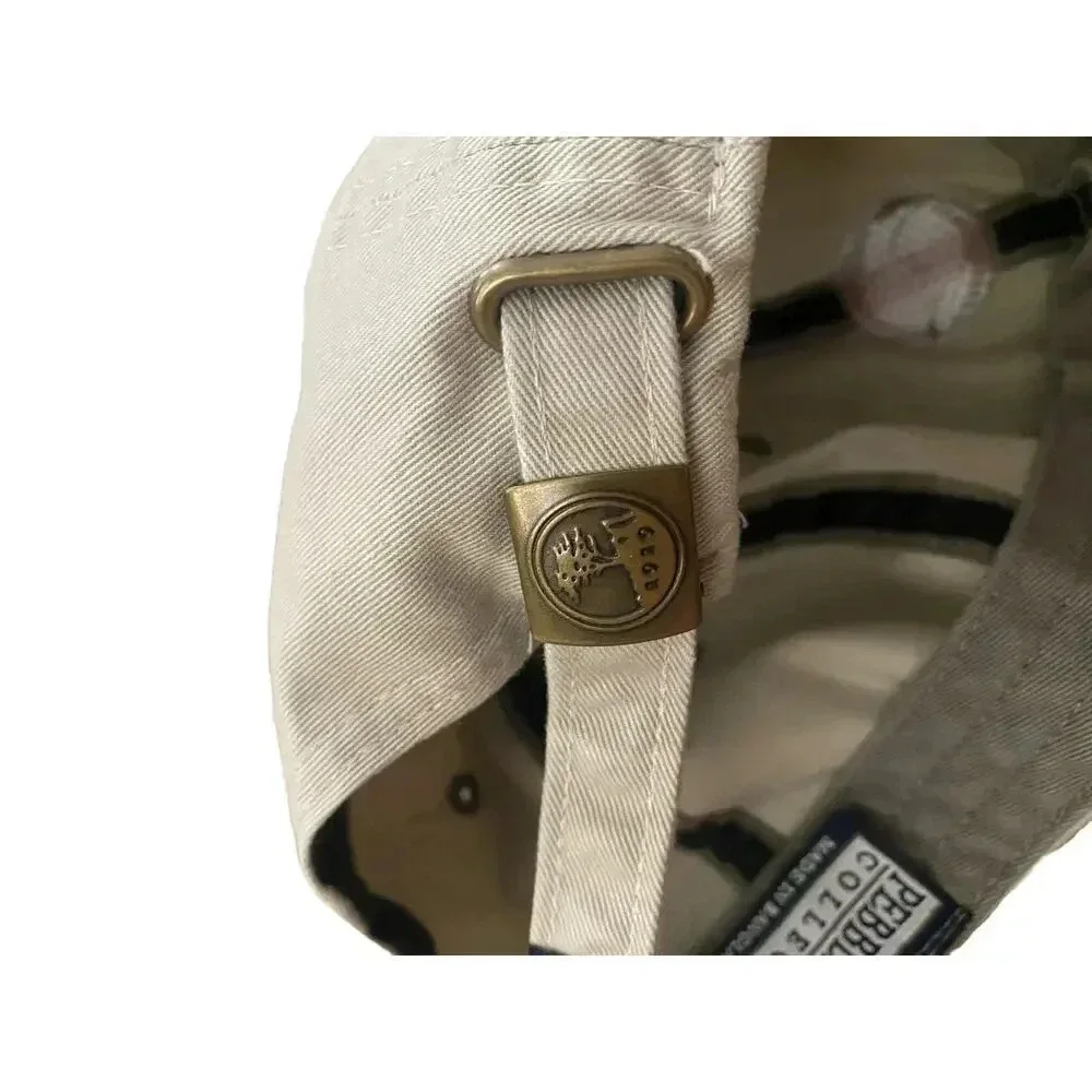 Pebble Beach Khaki Pleasant Valley Golf Cours Adjustable Ahead Golf Hat